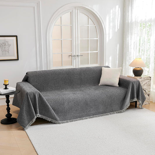 Non Slip Couch Sofa Cover for Dogs Cats, Couch Cover 2 Cushion Sofa Dogs Furniture Protector
