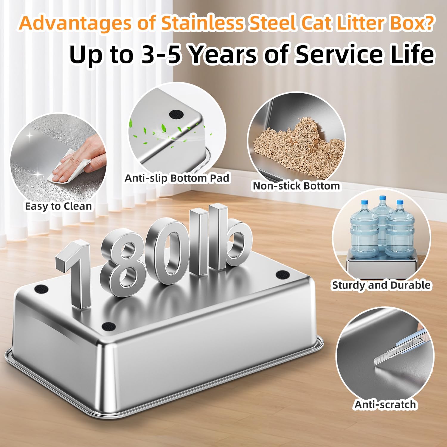 Cat Litter Box for Medium Cat