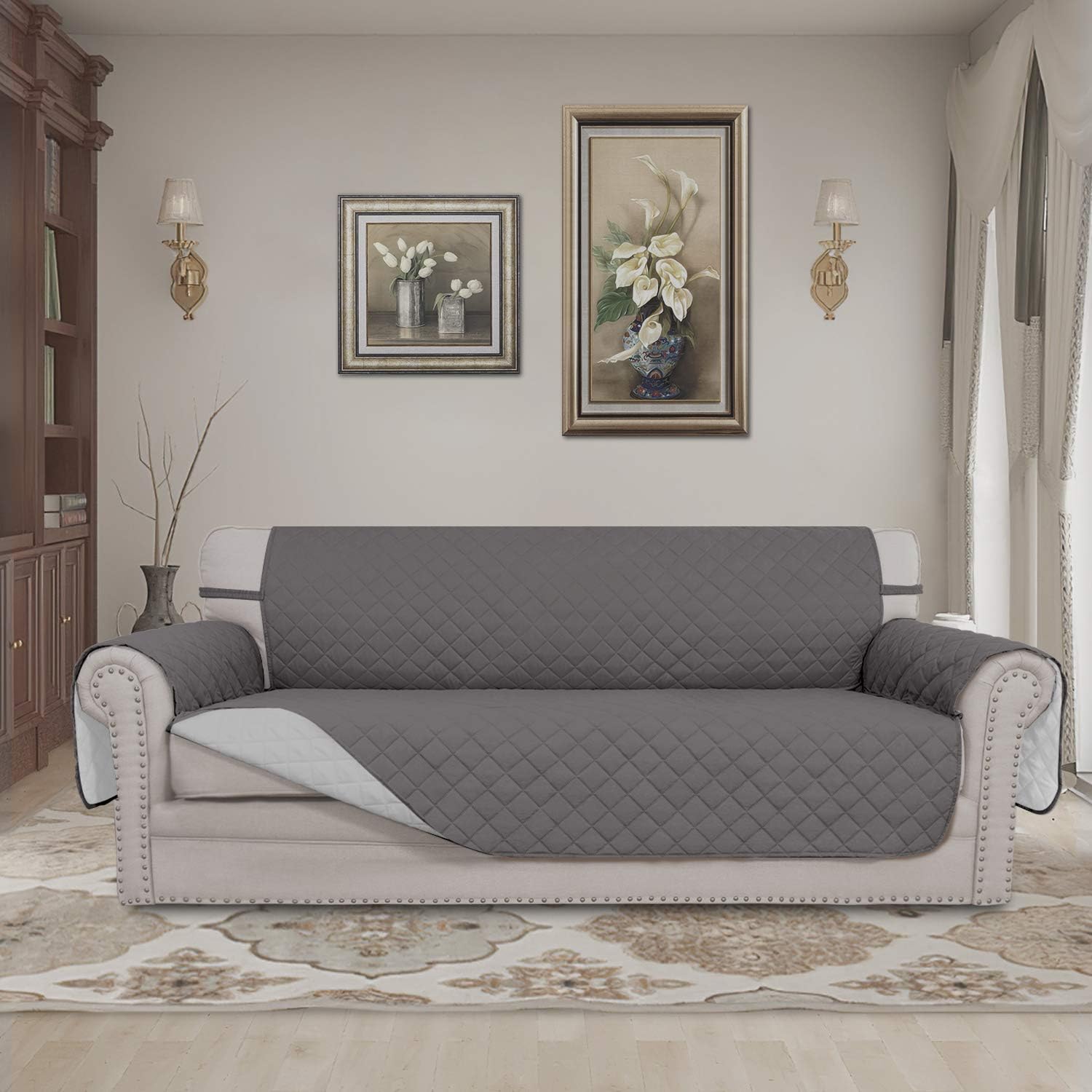 Grey Couch Cover for Dogs