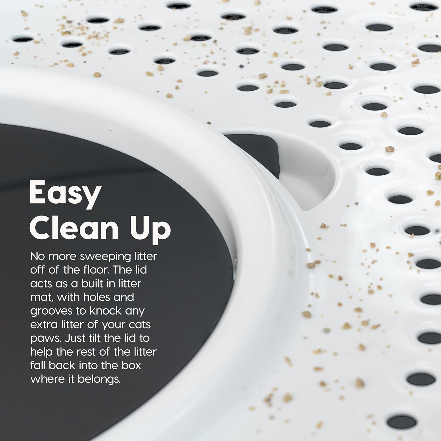 Large Enclosed with Litter Catching Lid and Scoop