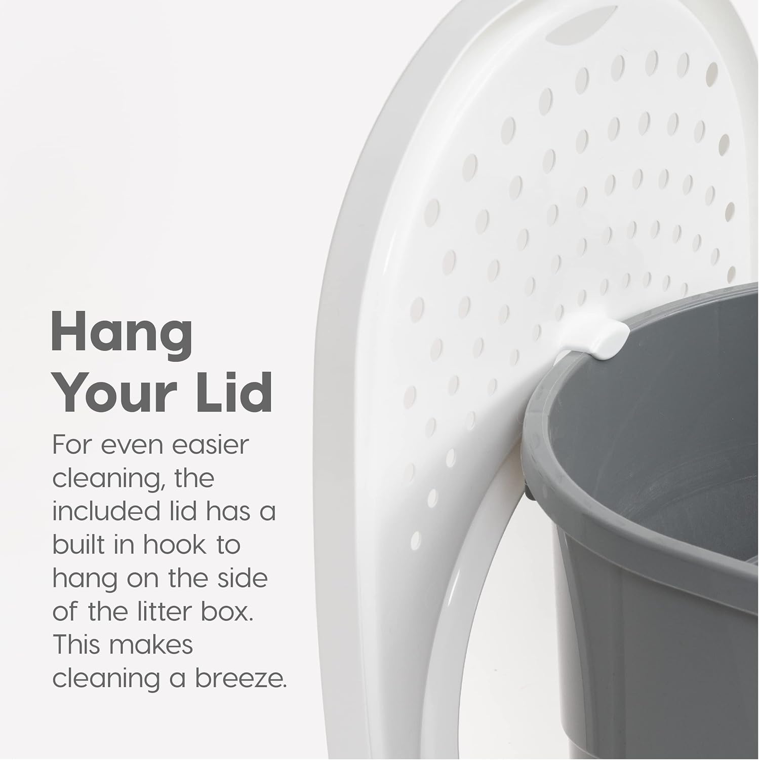 Large Enclosed with Litter Catching Lid and Scoop for dogs