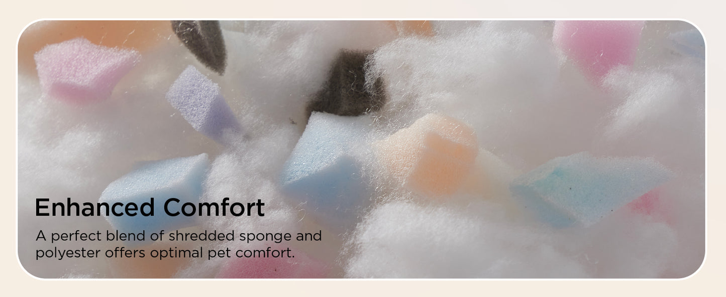 Non-Slip Bottom and Egg-Crate Foam UK-M Dog Couch Bed