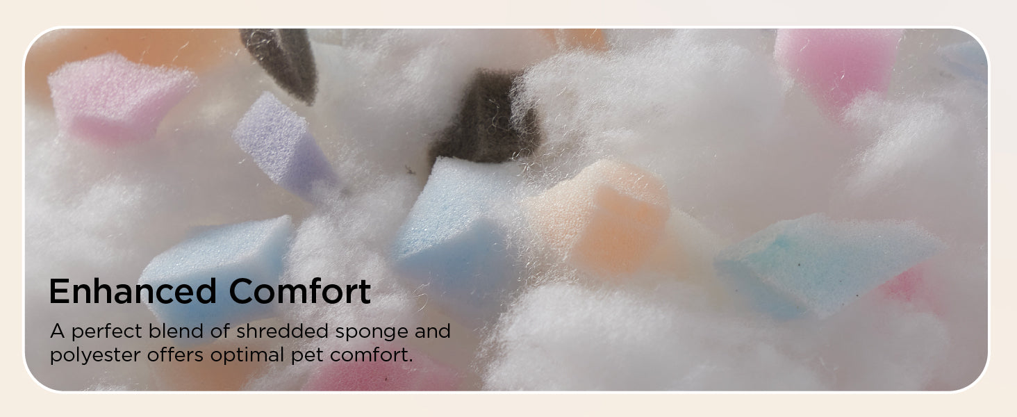 Non-Slip Bottom and Egg-Crate Foam UK-M Dog Couch Bed