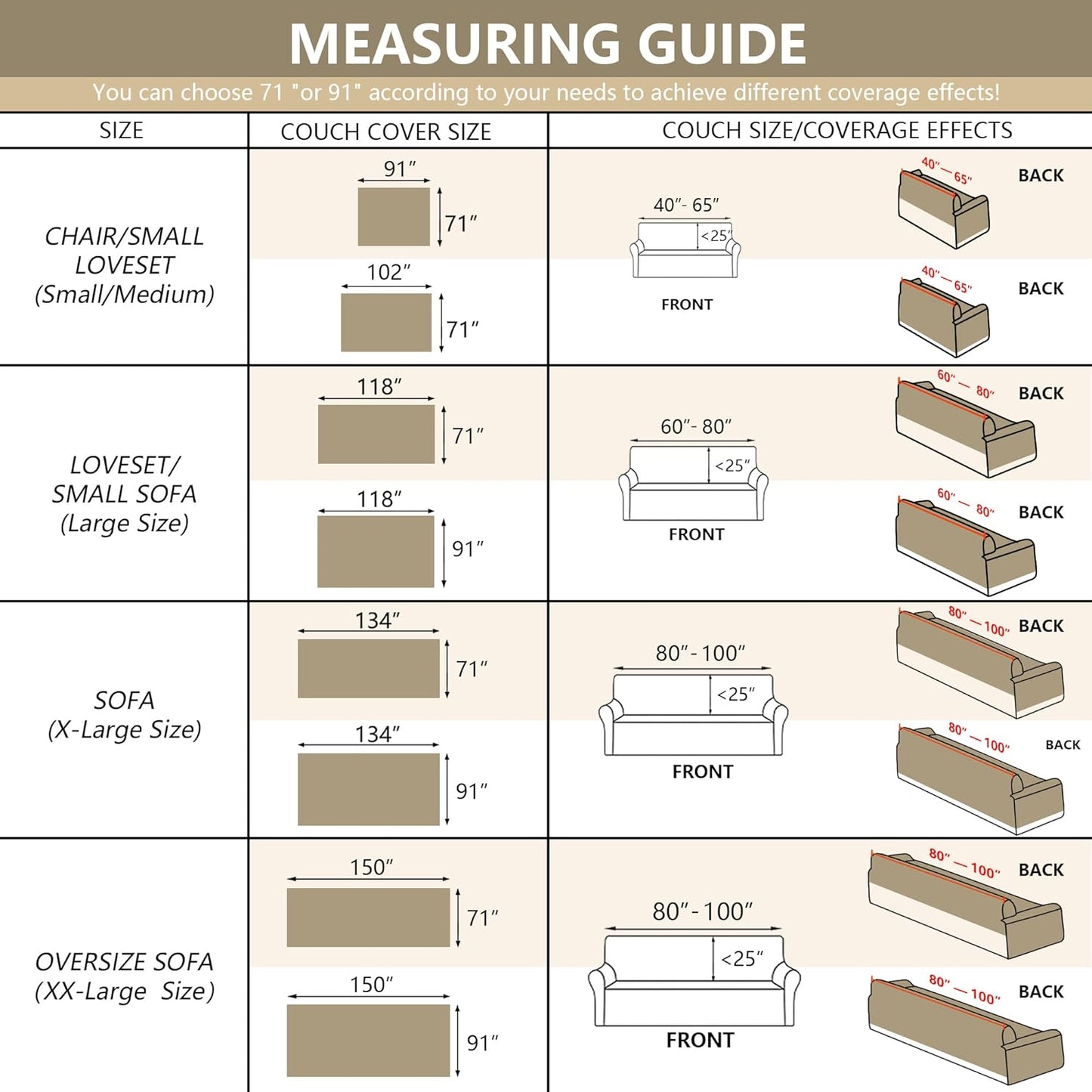 Size of Couch Cover for Large Dogs Cats